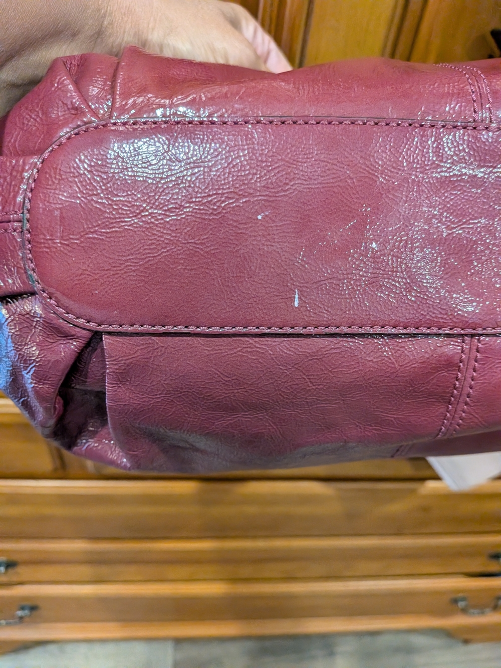 Coach Mia Crinkle Raspberry Leather Crossbody BUNDLE 3 FER - Picture 6 of 11